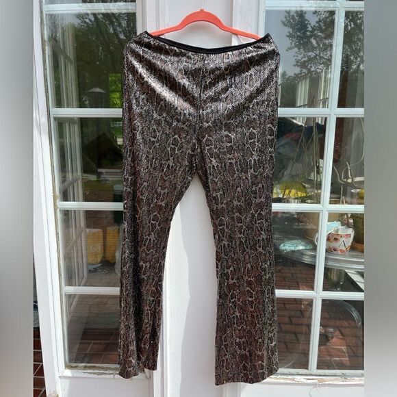 Anthropologie Sequin Snake Joni Pants NWT - Picture 11 of 12